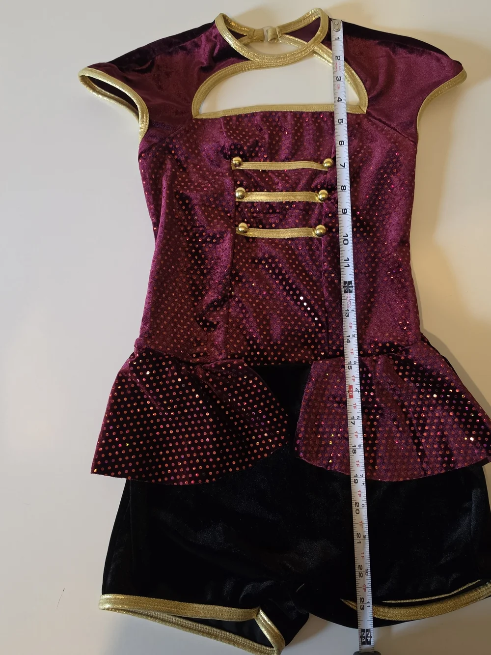 Curtain Call bellhop-style jazz dance costume